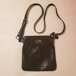 Coach Black Leather Crossbody Purse